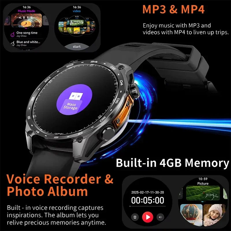 POSEIDON Smart Watch – Built-in GPS, 100+ Sport Modes & Bluetooth Call