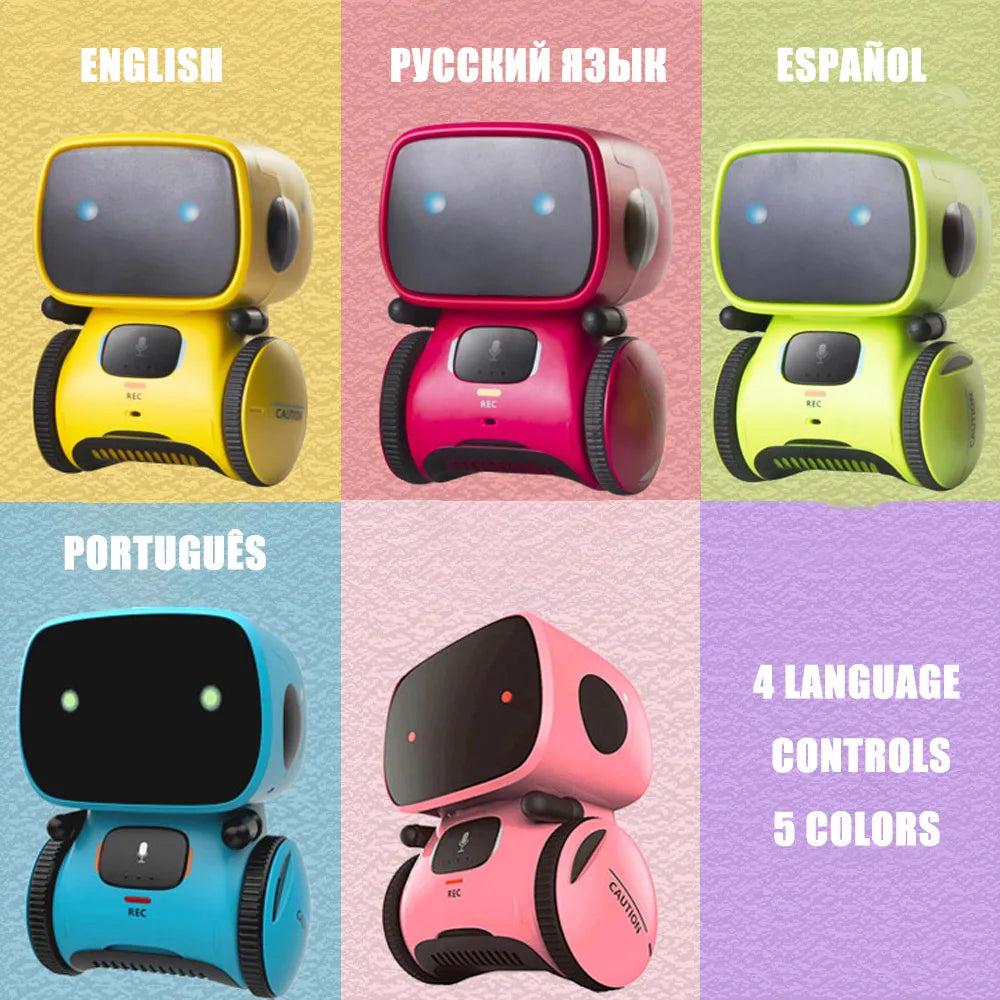 HERMES EMO Robot – Multilingual Voice & Touch Interactive Educational Toy