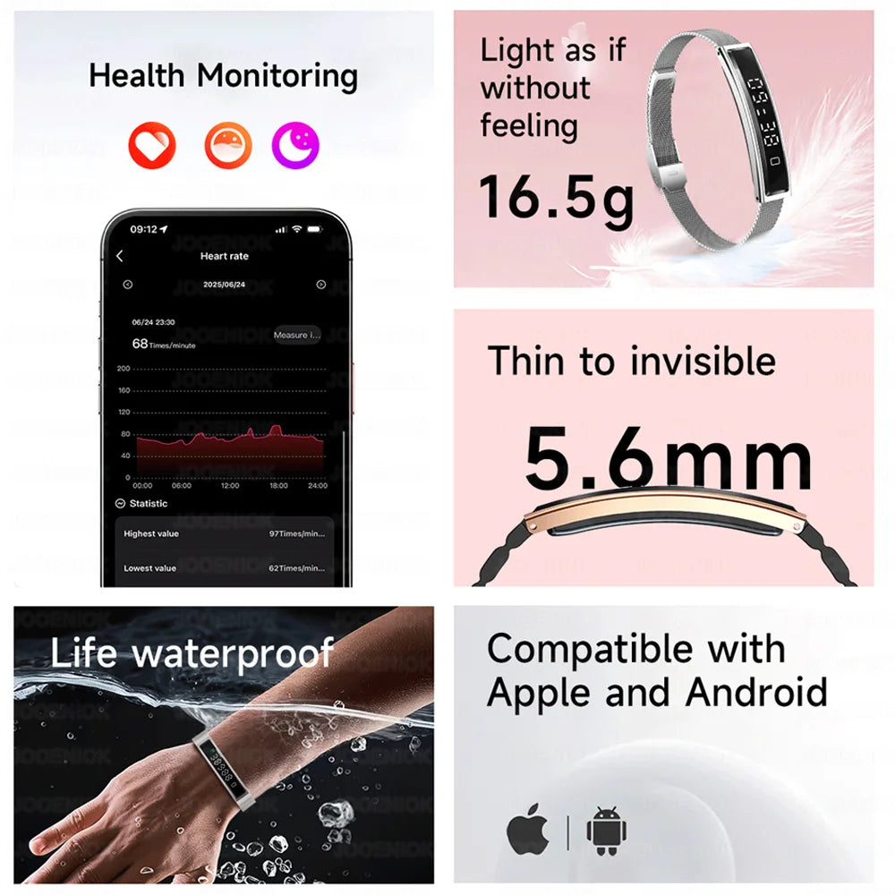 HYPNOS Smart Band – Sleep Monitor, Heart Rate & Gesture Control Bracelet