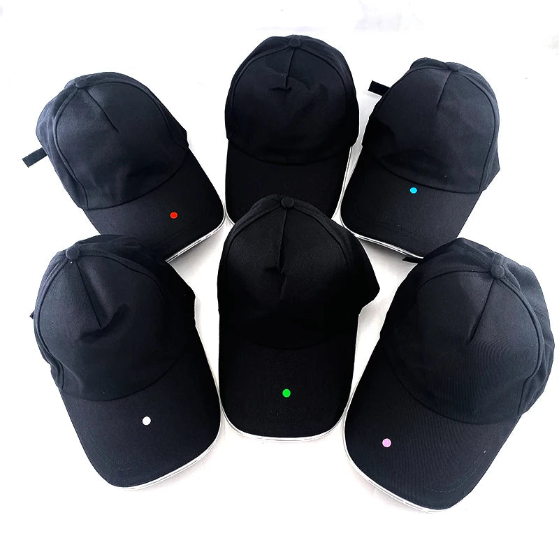 NEON LED Optical Fibre Cap – NightClub, Concert & Masquerade Hat