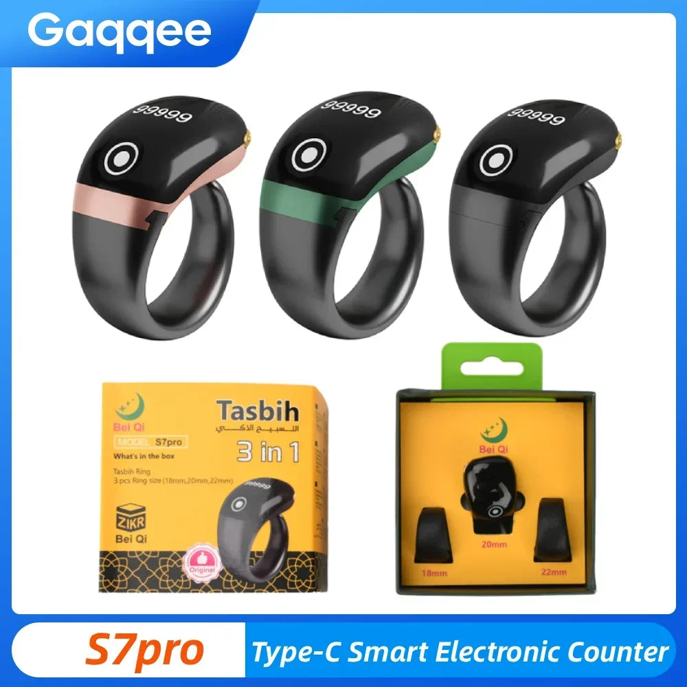 JANUS Smart Counter Ring – OLED Display, APP Counting & Silent Touch