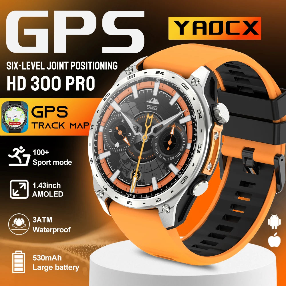 POSEIDON Smart Watch – Built-in GPS, 100+ Sport Modes & Bluetooth Call