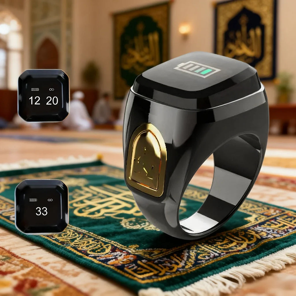 SELENE Smart Ring – Tasbeeh Counter, Prayer Time Reminder & Bluetooth