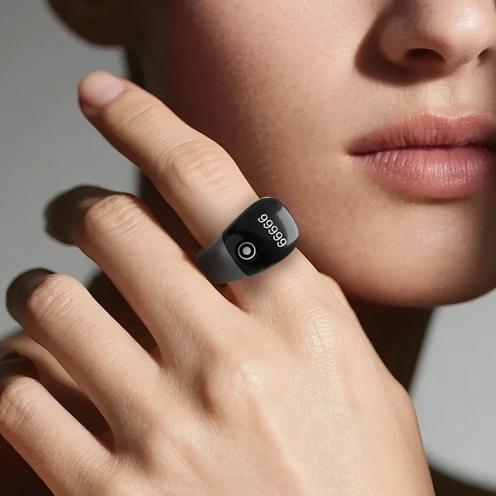 JANUS Smart Counter Ring – OLED Display, APP Counting & Silent Touch