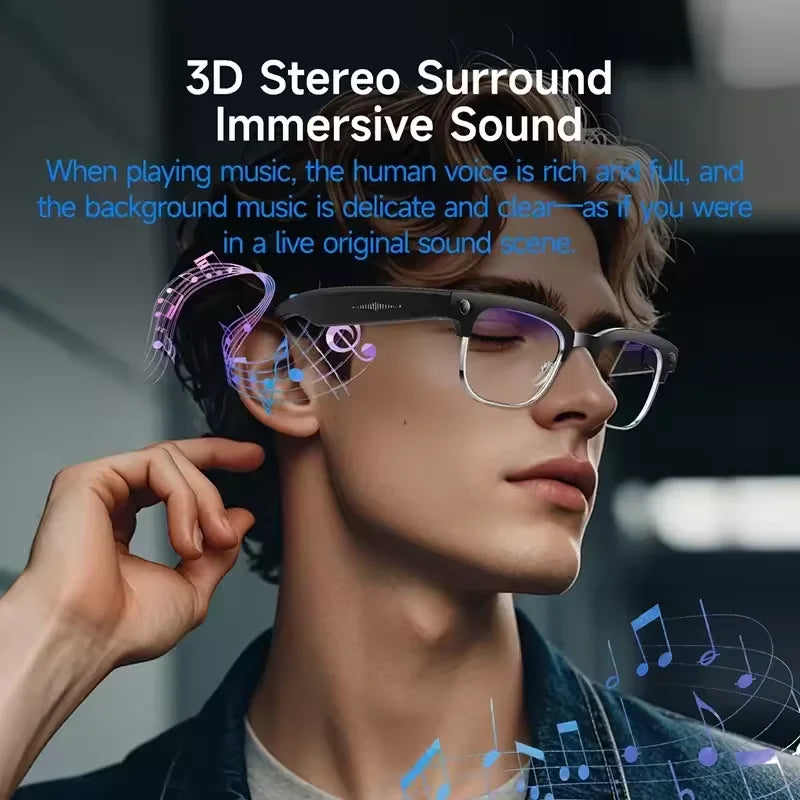 PROMETHEUS AI Smart Glasses – 4K Dual-Camera, WiFi, AI Chat & Translation