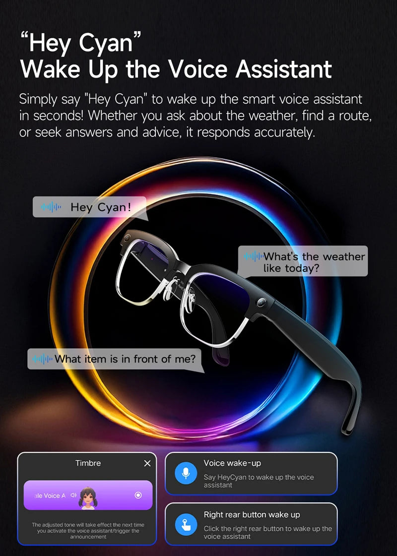 ARGUS AI Smart Glasses – 4K HD, AI Photo Recognition & Real-Time Translation