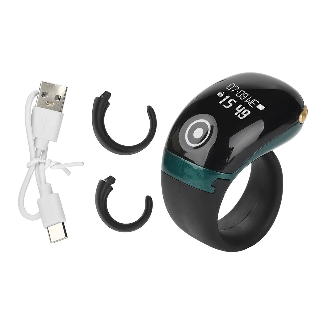 JANUS Smart Counter Ring – OLED Display, APP Counting & Silent Touch