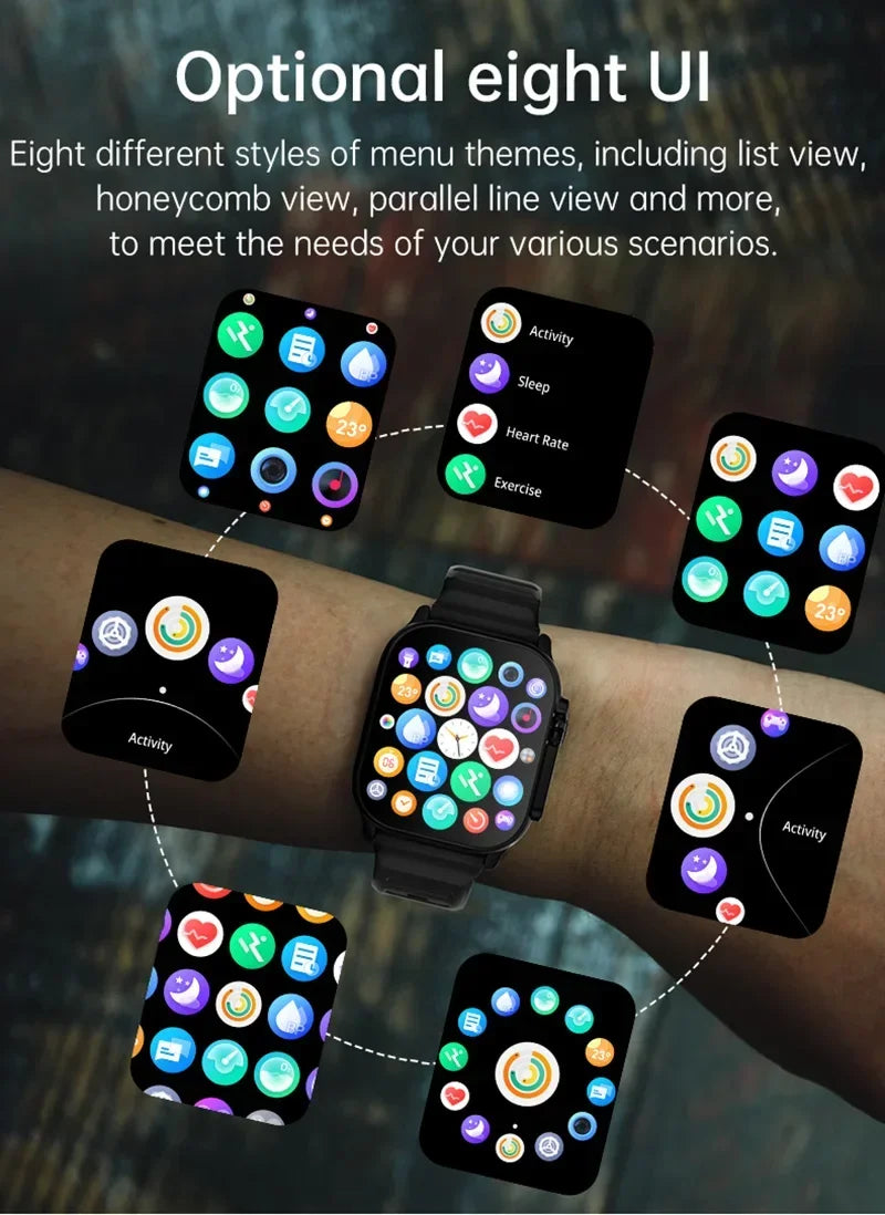 CHRONOS Smart Watch – Bluetooth Call, Music & USB Charging