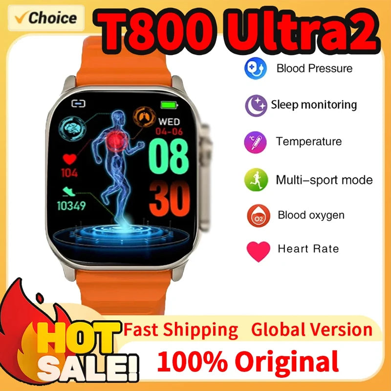 CHRONOS Smart Watch – Bluetooth Call, Music & USB Charging