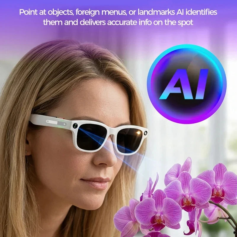 ORACLE AI Smart Glasses – 4K, ChatGPT, 100MP Camera & Voice Assistant