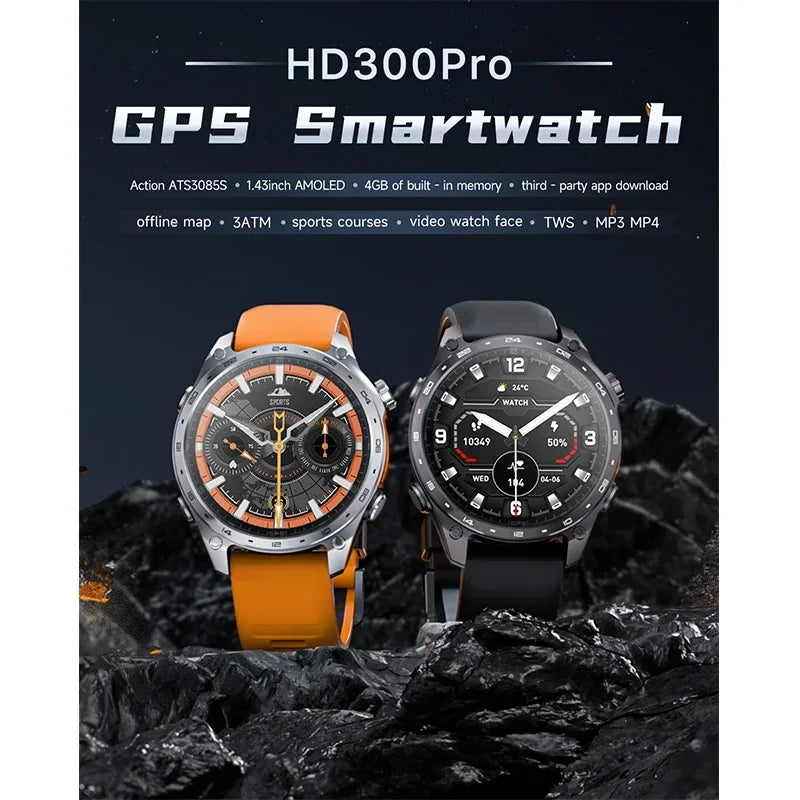 POSEIDON Smart Watch – Built-in GPS, 100+ Sport Modes & Bluetooth Call