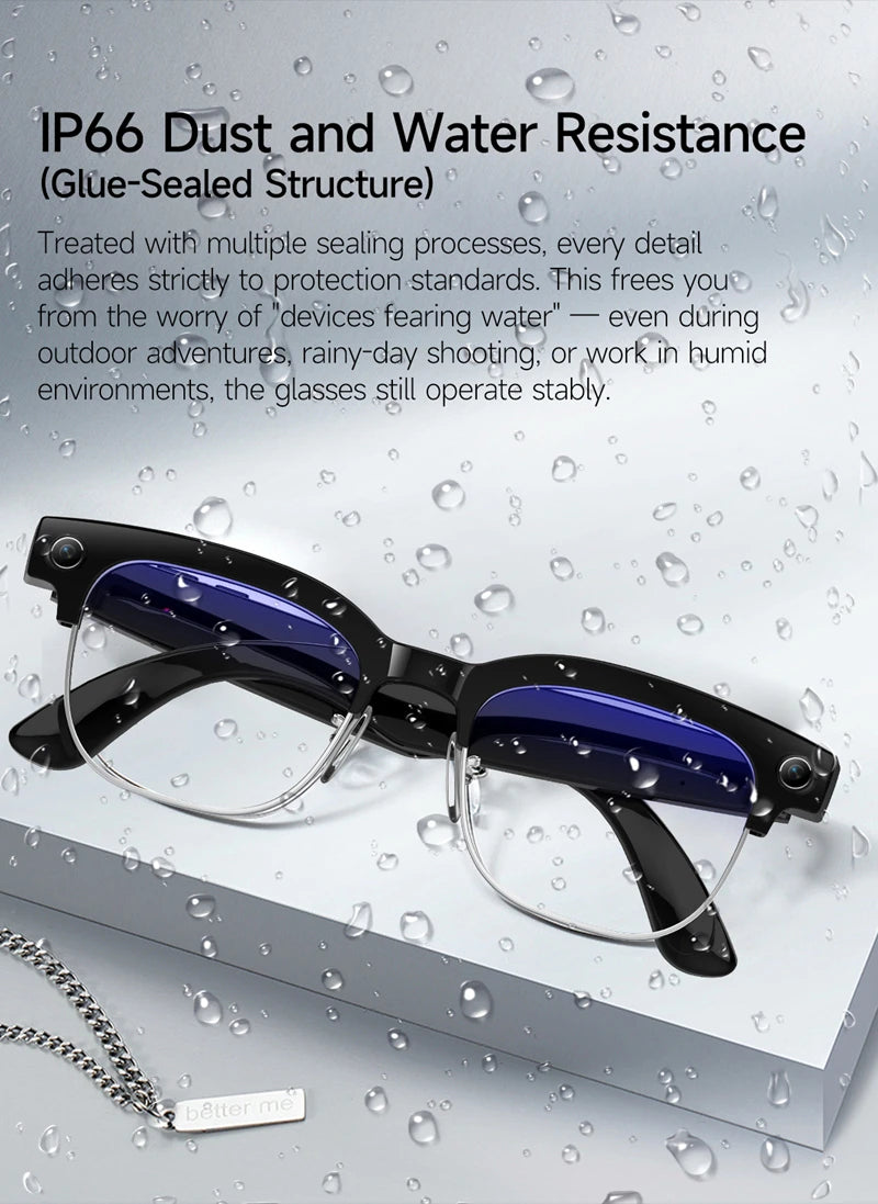 ARGUS AI Smart Glasses – 4K HD, AI Photo Recognition & Real-Time Translation